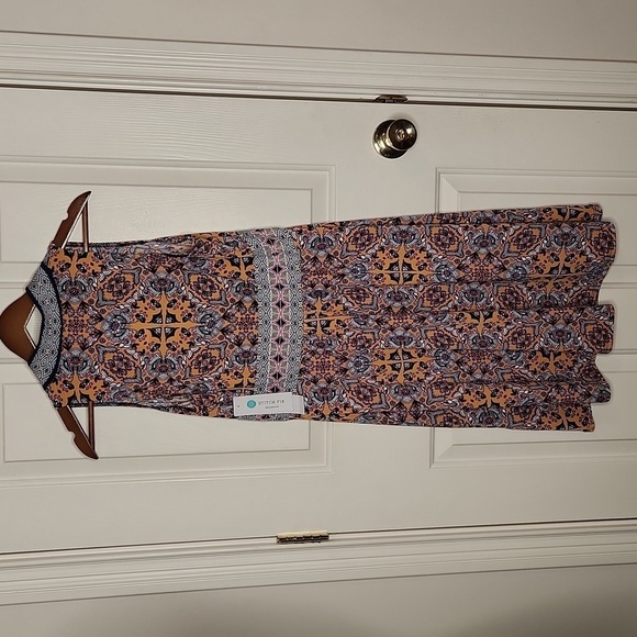 Wisp Ryenne Jersey Dress Golden Navy Size 6 NWT - Picture 10 of 16